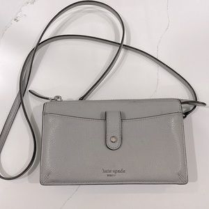 Kate spade gray crossbody bag
